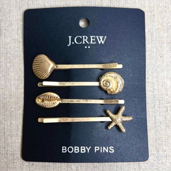 J. Crew Accessories - ❤️ J. CREW ❤️ Seashell Bobby Pins Set